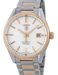 TAG Heuer Herrklocka WAR215D.BD0784 Carrera Vit/Roséguldstonat stål