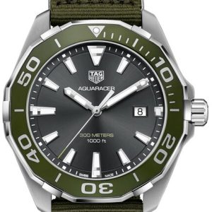 TAG Heuer Herrklocka WAY101L.FC8222 Aquaracer Svart/Textil Ø43 mm