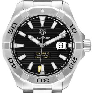 TAG Heuer Herrklocka WAY2010.BA0927 Aquaracer Svart/Stål Ø43 mm