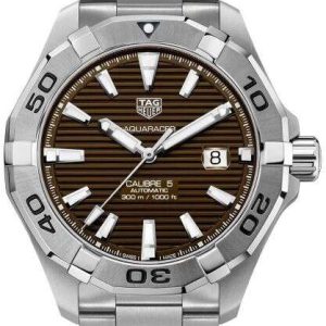 TAG Heuer Herrklocka WAY2018.BA0927 Aquaracer Brun/Stål Ø43 mm