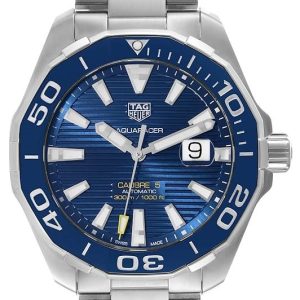 TAG Heuer Herrklocka WAY201B.BA0927 Aquaracer Blå/Stål Ø43 mm