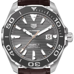 TAG Heuer Herrklocka WAY201M.FC6474 Aquaracer Grå/Läder Ø43 mm