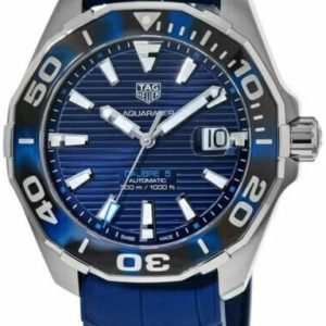 TAG Heuer Herrklocka WAY201P.FT6178 Aquaracer Blå/Gummi Ø43 mm