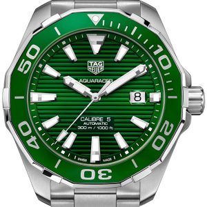 TAG Heuer Herrklocka WAY201S.BA0927 Aquaracer Grön/Stål Ø43 mm