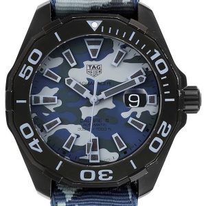 TAG Heuer Herrklocka WAY208D.FC8221 Aquaracer Blå/Textil Ø43 mm