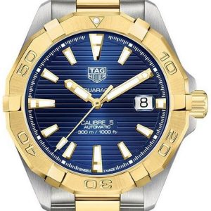 TAG Heuer Herrklocka WBD2120.BB0930 Aquaracer Blå/18 karat gult guld