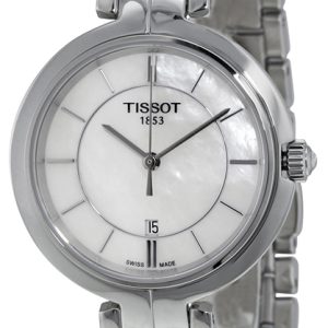 Tissot Damklocka T094.210.11.111.00 T-Lady Flamingo Vit/Stål Ø26 mm