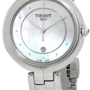 Tissot Damklocka T094.210.11.116.01 Flamingo Vit/Stål Ø30 mm