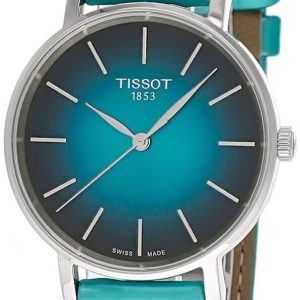 Tissot Damklocka T143.210.17.091.00 Everytime Turkos/Textil Ø34 mm