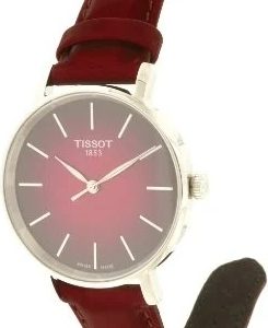 Tissot Damklocka T143.210.17.331.00 Everytime Rosa/Läder Ø34 mm