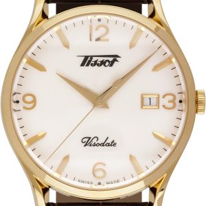 Tissot Herrklocka T118.410.36.277.00 Heritage Silverfärgad/Läder