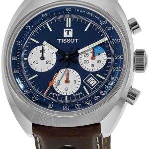 Tissot Herrklocka T124.427.16.041.00 Heritage Blå/Läder Ø43 mm