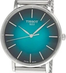 Tissot Herrklocka T143.410.11.091.00 Everytime Grön/Stål Ø40 mm