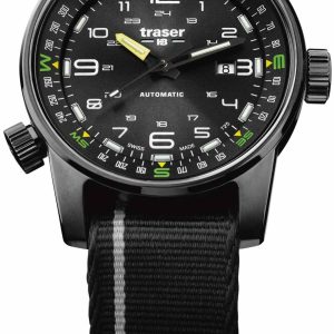 Traser H3 Herrklocka 107718 P68 Pathfinder Svart/Textil Ø46 mm