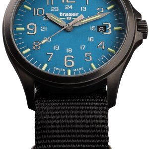 Traser H3 Herrklocka 108647 P67 Officer GunMetal Blå/Textil Ø42 mm