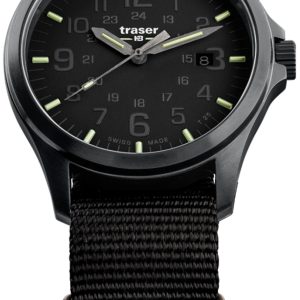 Traser H3 Herrklocka 108744 P67 Officer Pro Gun Svart/Textil Ø42 mm