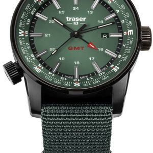 Traser H3 Herrklocka 109035 P68 Pathfinder Grön/Textil Ø46 mm