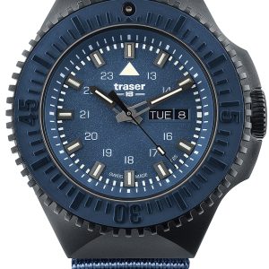 Traser H3 Herrklocka 109856 P69 Black Blå/Textil Ø46 mm