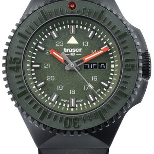 Traser H3 Herrklocka 109859 P69 Black Grön/Gummi Ø46 mm