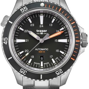 Traser H3 Herrklocka 110321 P67 Diver Automatik Svart/Stål Ø46 mm