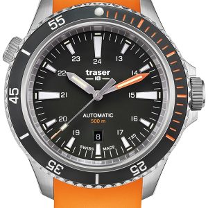 Traser H3 Herrklocka 110323 P67 Diver Automatik Svart/Gummi Ø46 mm