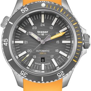 Traser H3 Herrklocka 110331 P67 Diver Automatik Grå/Gummi Ø46 mm