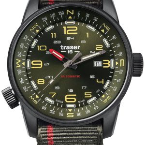 Traser H3 Herrklocka 110456 P68 Pathfinder Grön/Textil Ø46 mm