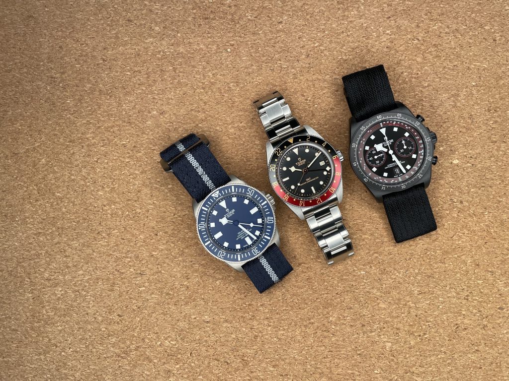 tudor, gmt, fxd and cycling