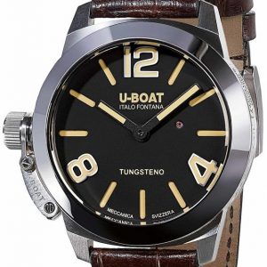 U-Boat Damklocka 9002 Classico Svart/Läder Ø40 mm