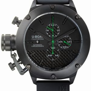 U-Boat Herrklocka 6548 Classico Svart/Gummi Ø53 mm