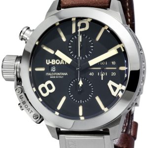 U-Boat Herrklocka 7432/A Classico Svart/Läder Ø50 mm