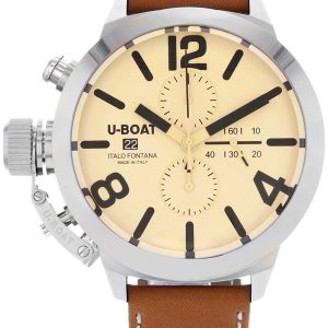 U-Boat Herrklocka 7433/A Classico Beige/Läder Ø50 mm