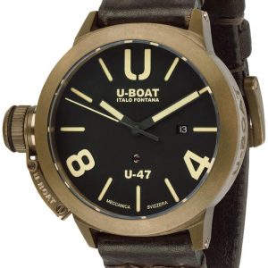 U-Boat Herrklocka 7797 Classico Svart/Läder Ø47 mm