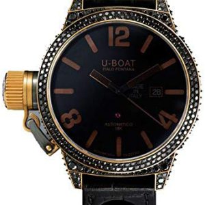 U-Boat Herrklocka 8000 Classico Svart/Läder Ø45 mm