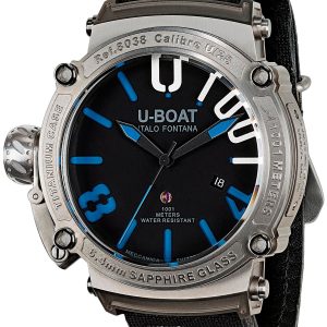 U-Boat Herrklocka 8038 Classico Svart/Gummi Ø47 mm