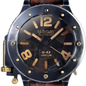 U-Boat Herrklocka 8088 U-42 Svart/Läder Ø53 mm