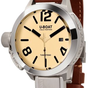 U-Boat Herrklocka 8091 Classico Beige/Läder Ø50 mm