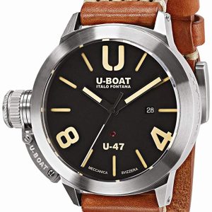 U-Boat Herrklocka 8105 Classico Svart/Läder Ø47 mm