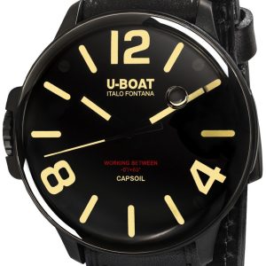 U-Boat Herrklocka 8108 Capsoil Svart/Läder Ø45 mm