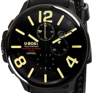 U-Boat Herrklocka 8109 Capsoil Svart/Läder Ø45 mm