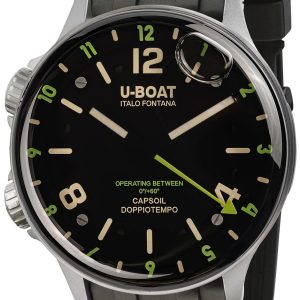 U-Boat Herrklocka 8838/A Capsoil Svart/Gummi Ø45 mm