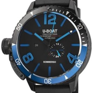 U-Boat Herrklocka 8927 Sommerso Svart/Gummi Ø56 mm