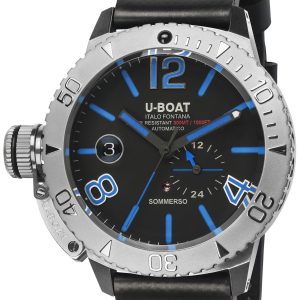 U-Boat Herrklocka 9014 Classico Svart/Gummi Ø46 mm