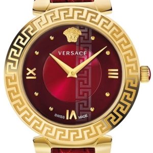 Versace Damklocka V16080017 Daphnis Röd/Läder Ø36 mm