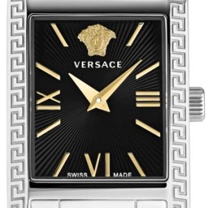 Versace Damklocka VE1C00822 Tonneau Svart/Stål Ø33 mm