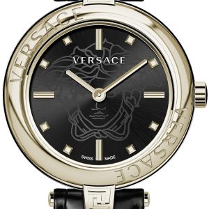 Versace Damklocka VE2J00421 Lady Svart/Läder Ø38 mm