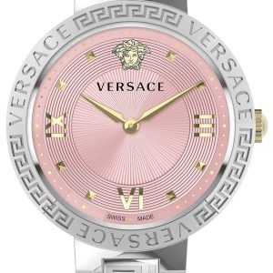 Versace Damklocka VE2K00121 Greca Rosa/Läder Ø36 mm