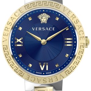 Versace Damklocka VE2K00321 Greca Blå/Läder Ø36 mm