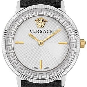 Versace Damklocka VE2P00122 V Tribute Silverfärgad/Läder Ø36 mm