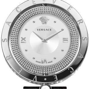 Versace Damklocka VE7900120 Eon Silverfärgad/Läder Ø34 mm